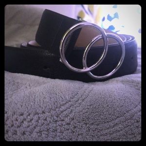 Plus size ladies black belt